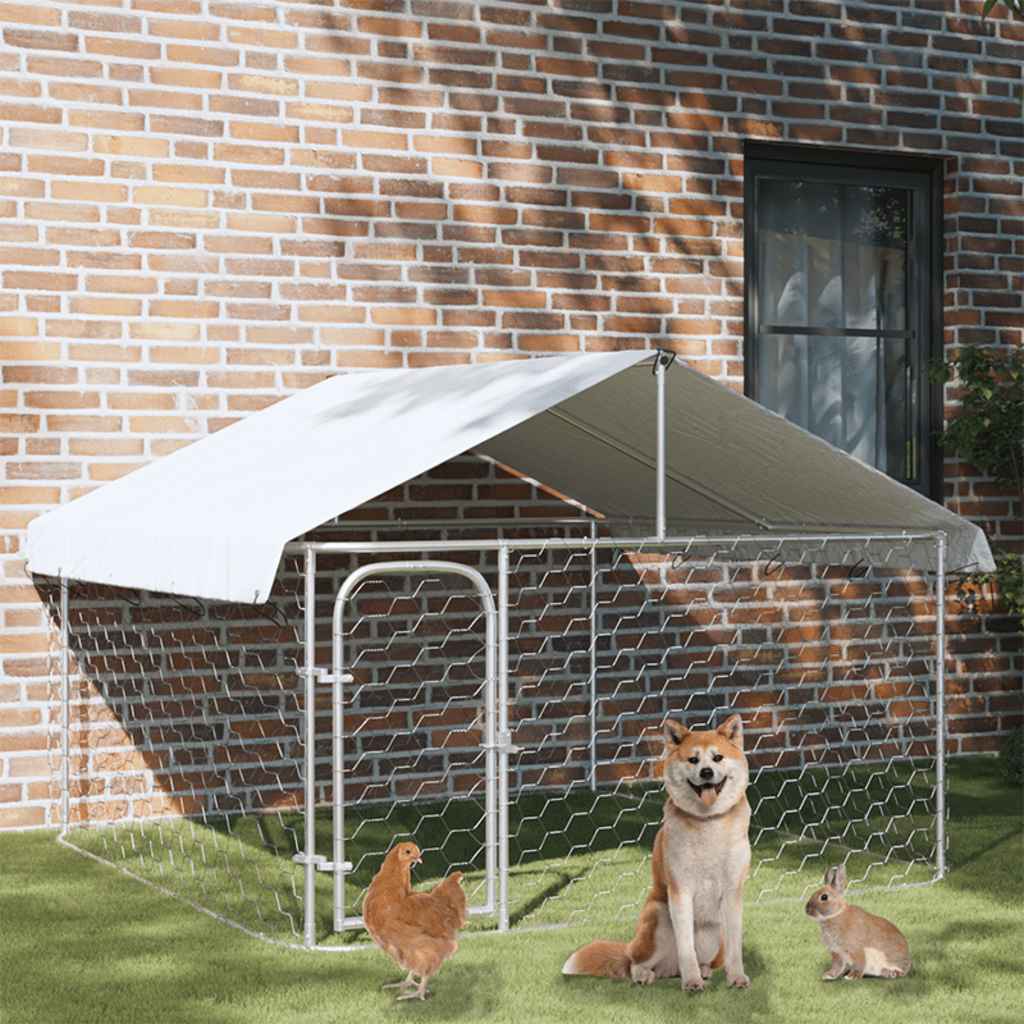 Outdoor Dog Kennel with Roof 100x   Outdoor Dog Kennel with