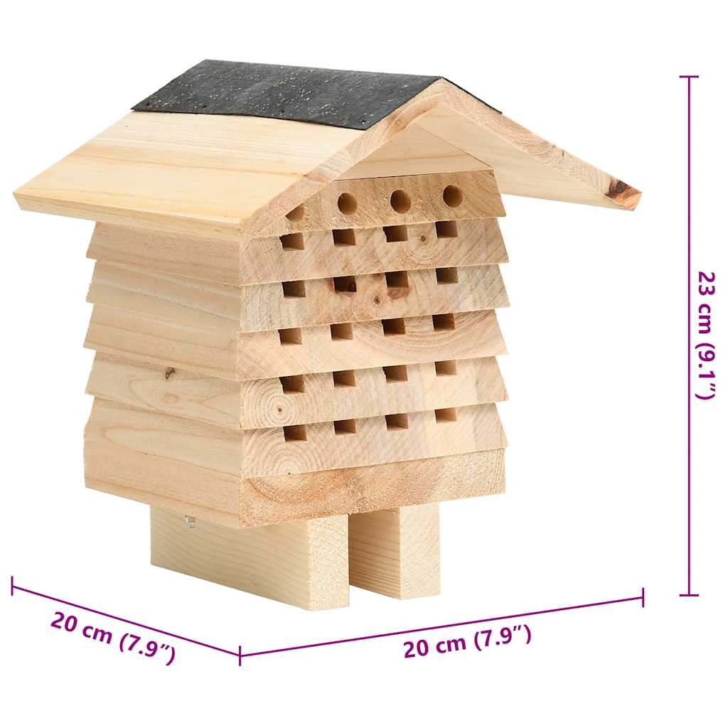 Bee Hotel Fir Μασίφ Ξύλο 22x20x20 εκ.