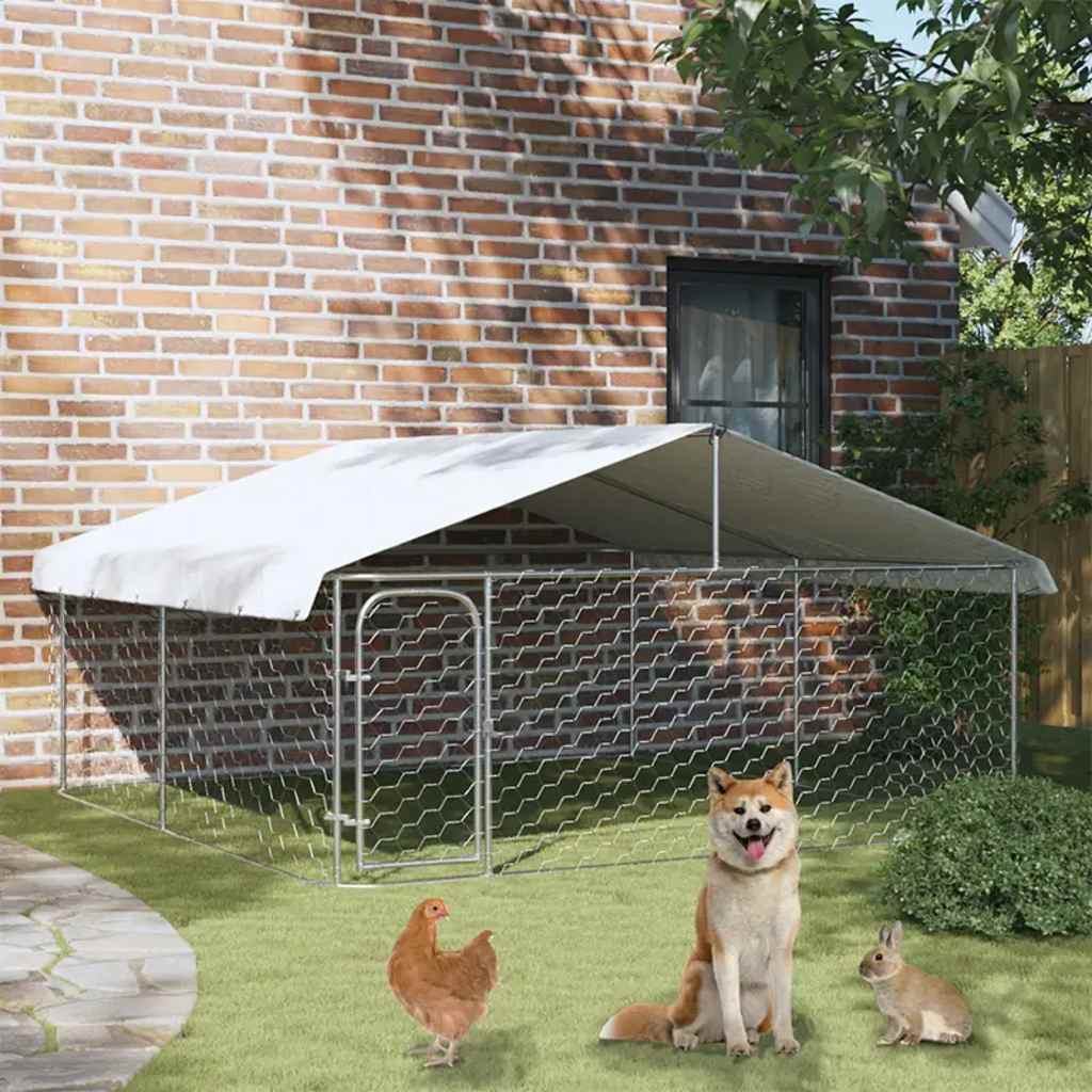 Outdoor Dog Kennel with Roof 100x   Outdoor Dog Kennel with