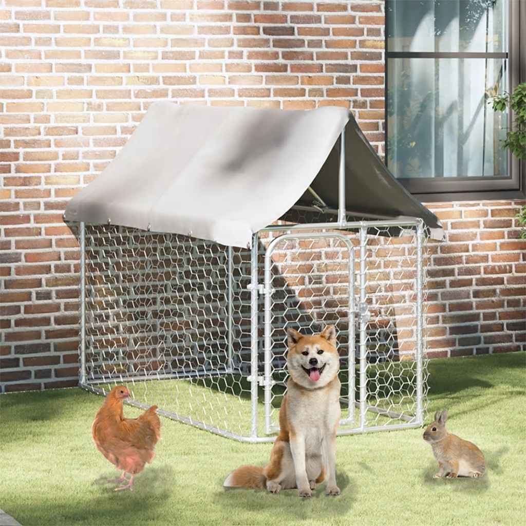 Outdoor Dog Kennel with Roof 100x   Outdoor Dog Kennel with