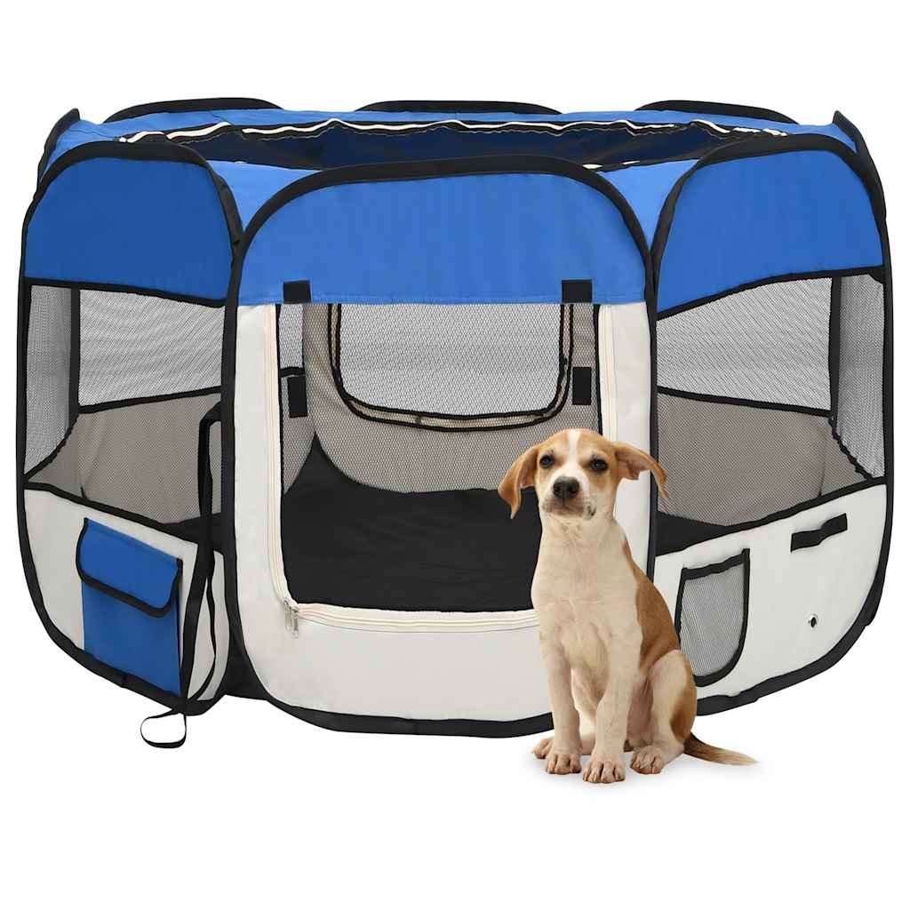 Foldable Puppy Playpen with Carrying Bag 125x   Foldable