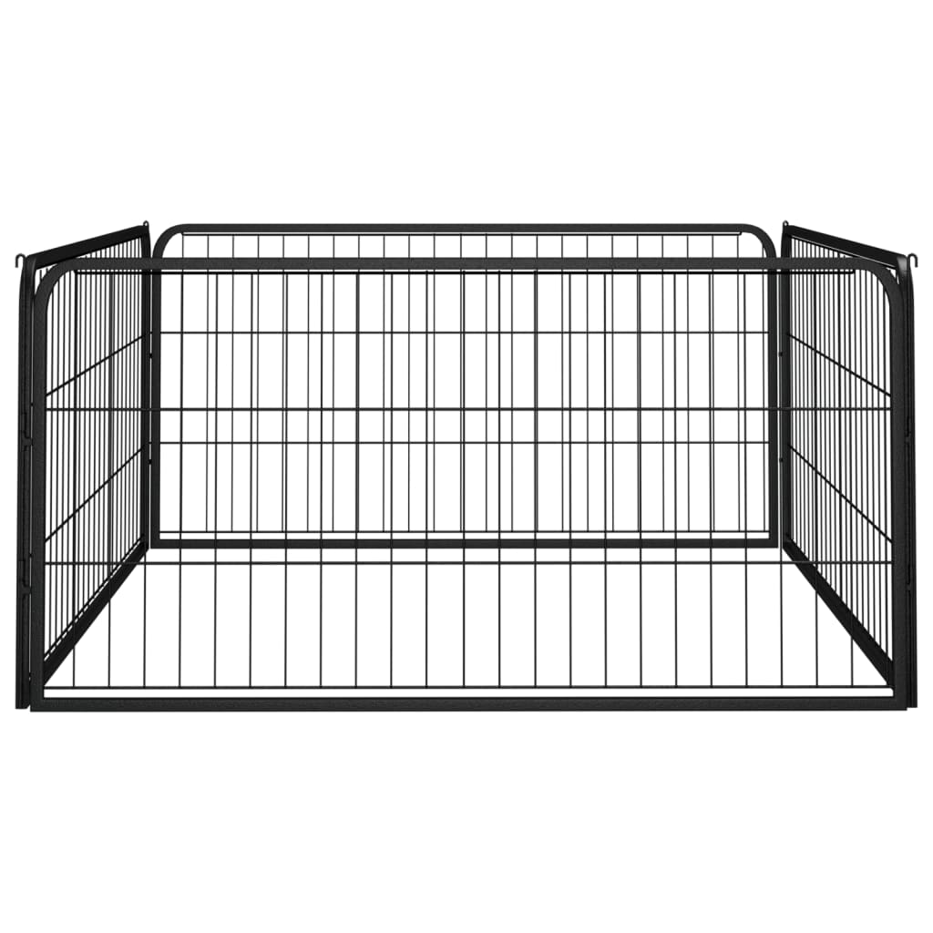 4-piece dog playpen, powder-coated
