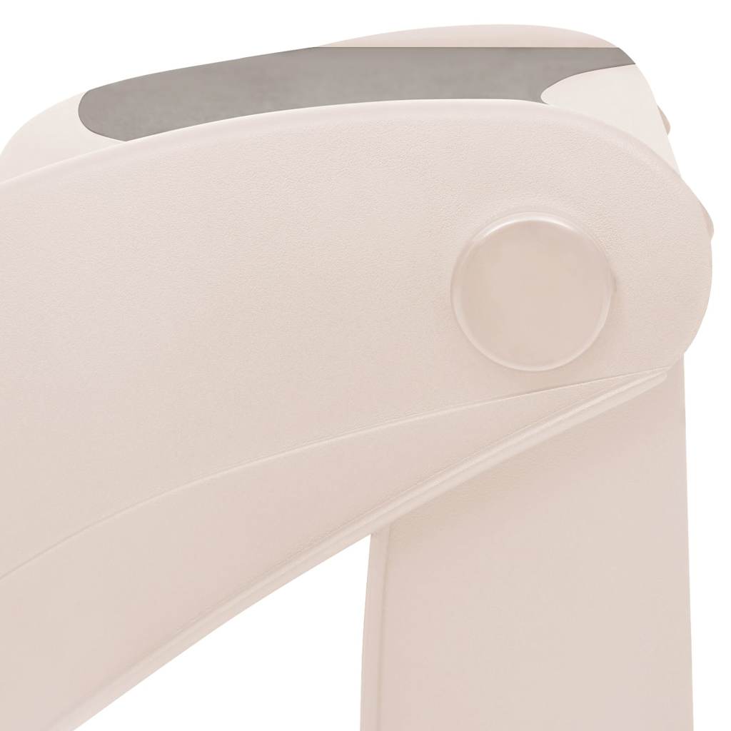 Πτυσσόμενη Σκάλα Σκύλου 3 Βημάτων, Κρεμ, 50x