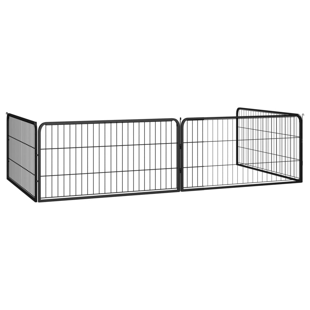 4-piece dog playpen, powder-coated