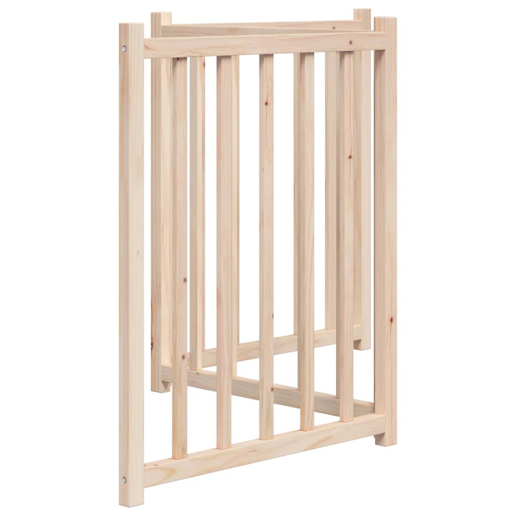 3-piece foldable dog gate, 150 cm, solid fir wood