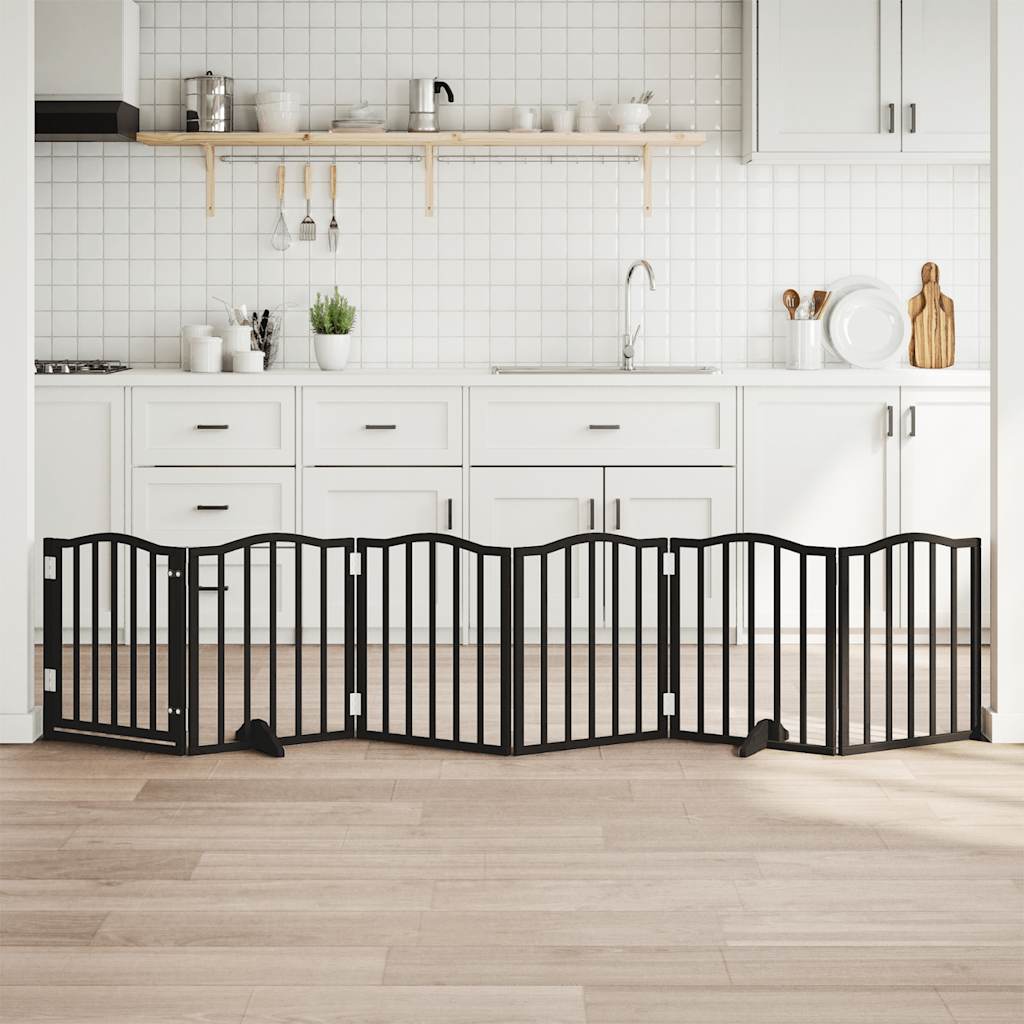 6-piece dog gate with door, foldable, 300 cm
