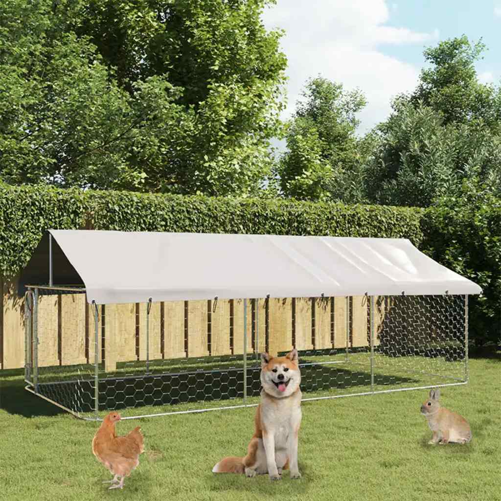 Outdoor Dog Kennel with Roof 100x   Outdoor Dog Kennel with