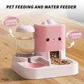 2-in-1 Cloud Cat Ear Pet Feeder & Water Bowl